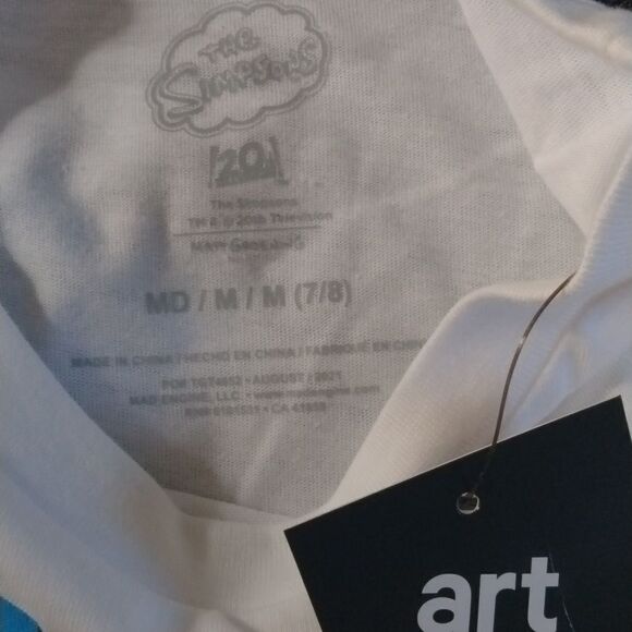 NWT ArtClass Simpsons Long Sleeve Tee sz7/8 - Picture 4 of 4